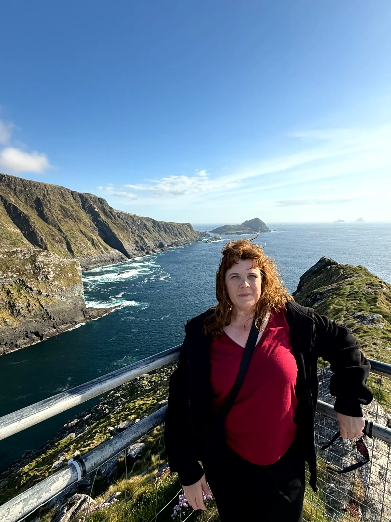 Karla at the Kerry Cliffs, Ireland